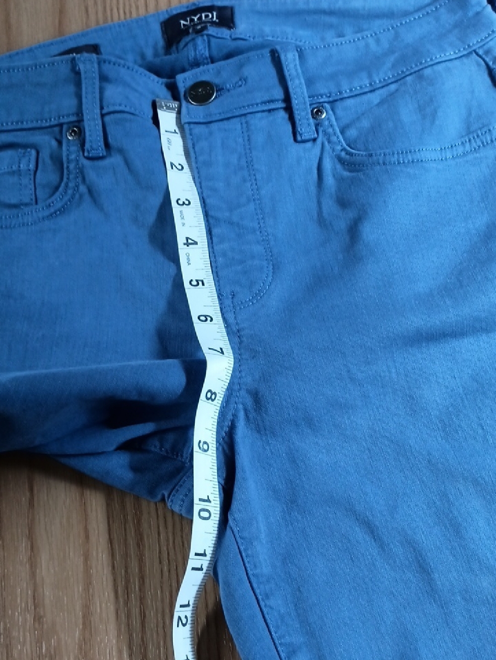 NYDJ Slim Ankle Jeans in Royal Blue with Ankle Slit Size 6 Lift And Tuck - Picture 11 of 11